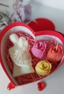 set nến thơm hoa hồng