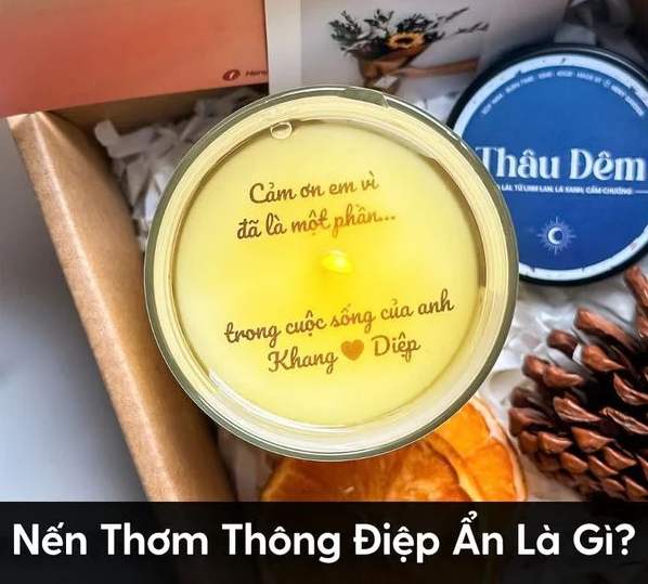 Nến thơm thông điệp ẩn
