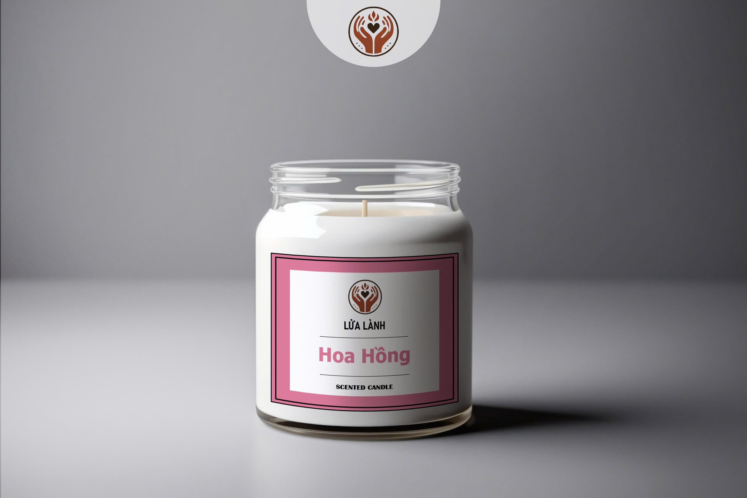 Nến Thơm Hoa Hồng